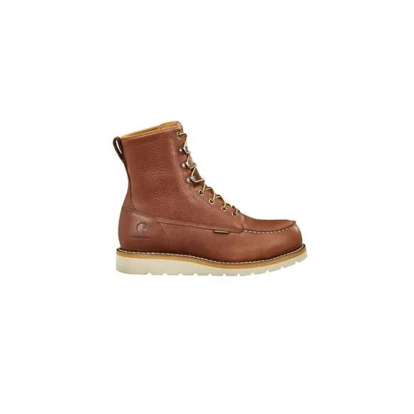 NEW CARHARTT men's 8&quot; moc steel toe work boot in dark brown