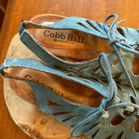 NEW Cobb Hill by New Balance Womens Leather Gladiator Cutout Sandals - 8.5