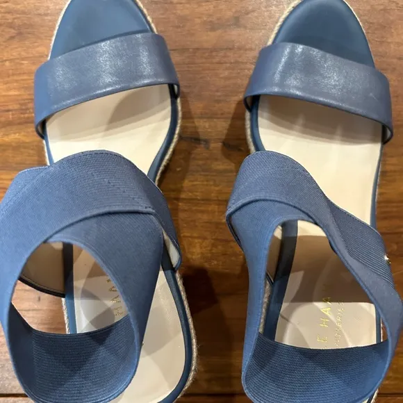New Cole Haan Denim Color Espadrille Sandals size 7B