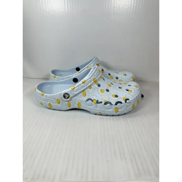 NEW Crocs Baya Seasonal Printed Clog Mineral Blue Daisy 206230-4KV