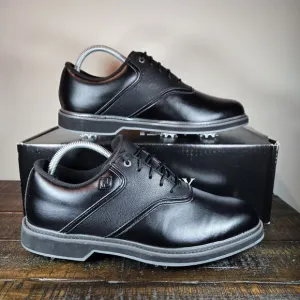 NEW Footjoy Originals Mens Size 8 M Golf Shoes Spikes 57024 Triple Black