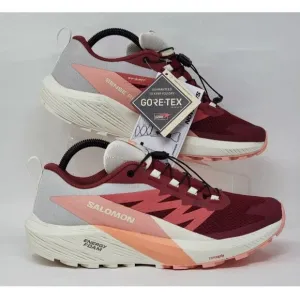 New Hiking Salomon Sense Ride 5 Gore-tex Peach Running Shoes 473145 Women's  11