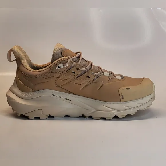 New Hoka One One Kaha 2 GORE-TEX Low Oxford Beige Hiking Shoes Men's Size 11