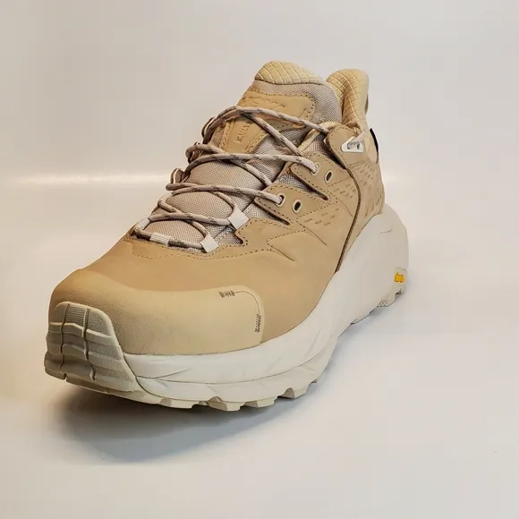 New Hoka One One Kaha 2 GORE-TEX Low Oxford Beige Hiking Shoes Men's Size 11