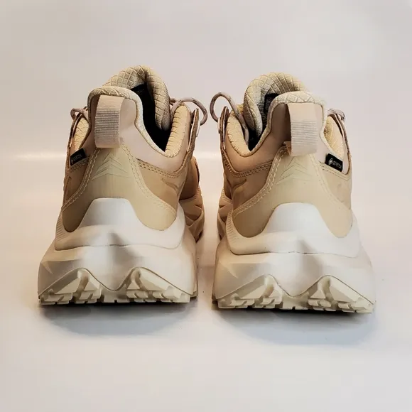 New Hoka One One Kaha 2 GORE-TEX Low Oxford Beige Hiking Shoes Men's Size 11