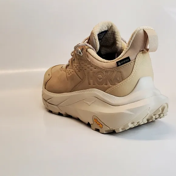 New Hoka One One Kaha 2 GORE-TEX Low Oxford Beige Hiking Shoes Men's Size 11
