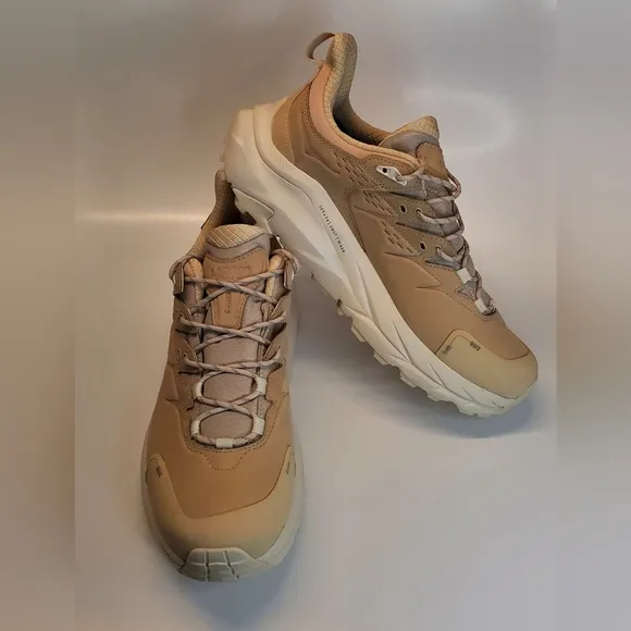 New Hoka One One Kaha 2 GORE-TEX Low Oxford Beige Hiking Shoes Men's Size 11