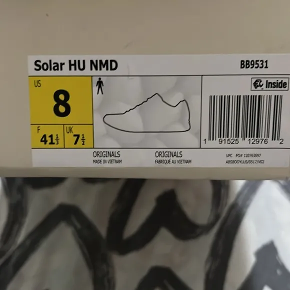 New in box adidas bad HU Pharrell Solar Pack Mother shoes