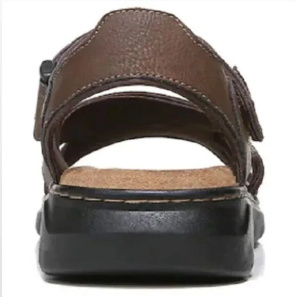 New Men Brown Fisherman Sandals Hiking Shoes Dr. Scholls Size 10