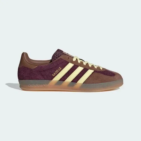 [NEW] Men's adidas Gazelle Indoor Shoes 'Maroon' JI0324