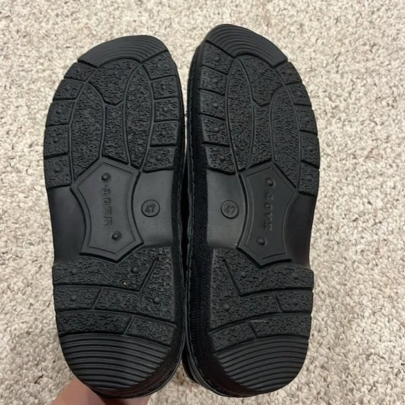 NEW NAOT Men's Eiger Slip On Shoes Soft Black Leather Men's Sz 13