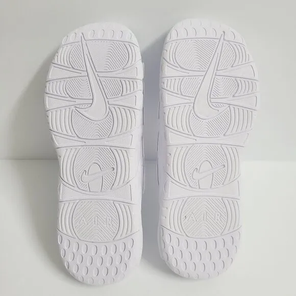 NEW Nike Air More Uptempo Slides Sandals FD9884-101 Size 13 White