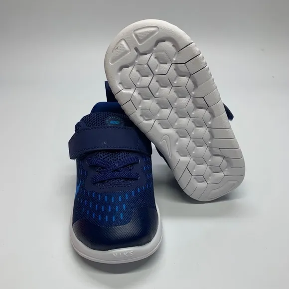 New Nike Free RN 2018 Blue/White Toddler Shoes
