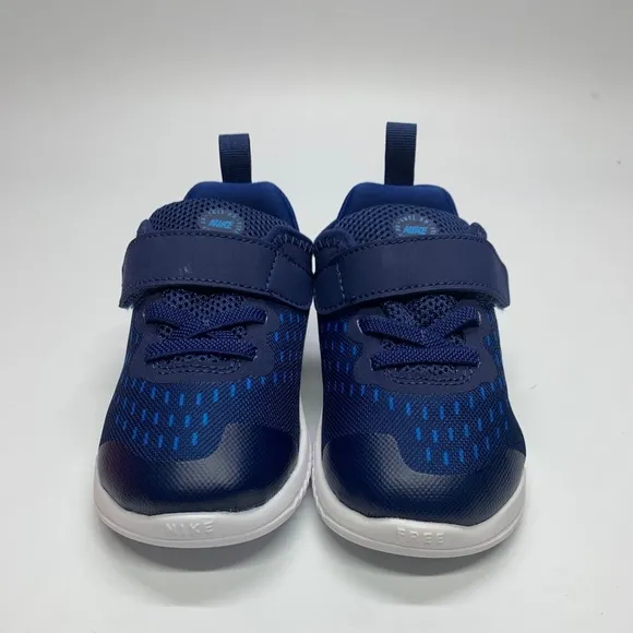 New Nike Free RN 2018 Blue/White Toddler Shoes