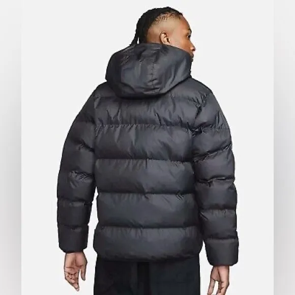 New Nike Storm Fit Windrunner Primaloft Hooded Puffer Jacket Black Mens XL