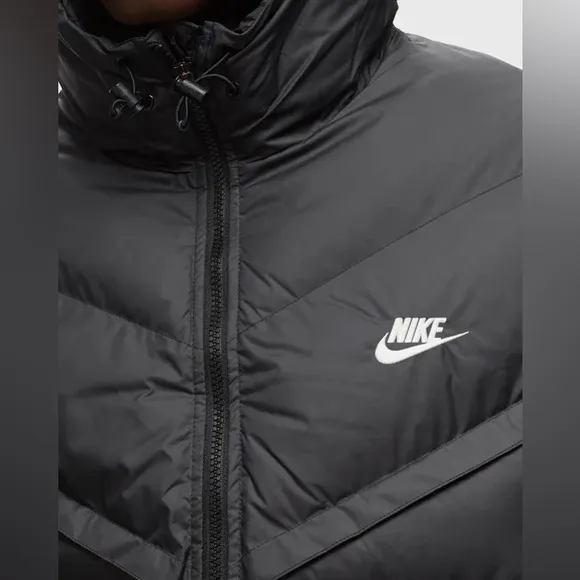 New Nike Storm Fit Windrunner Primaloft Hooded Puffer Jacket Black Mens XL