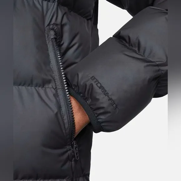 New Nike Storm Fit Windrunner Primaloft Hooded Puffer Jacket Black Mens XL
