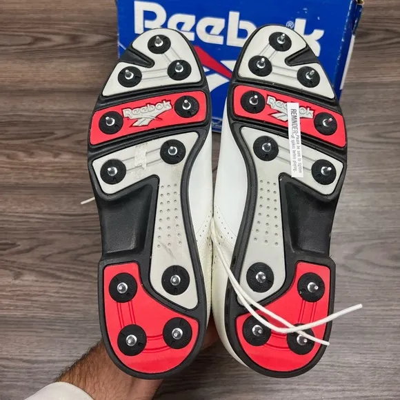 NEW Reebok White Saddle Oxfords Golf Shoes 9 W