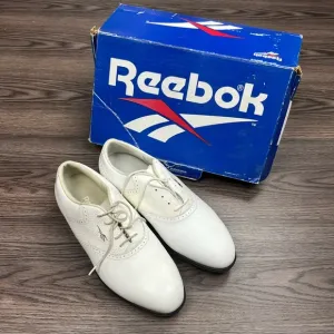 NEW Reebok White Saddle Oxfords Golf Shoes 9 W