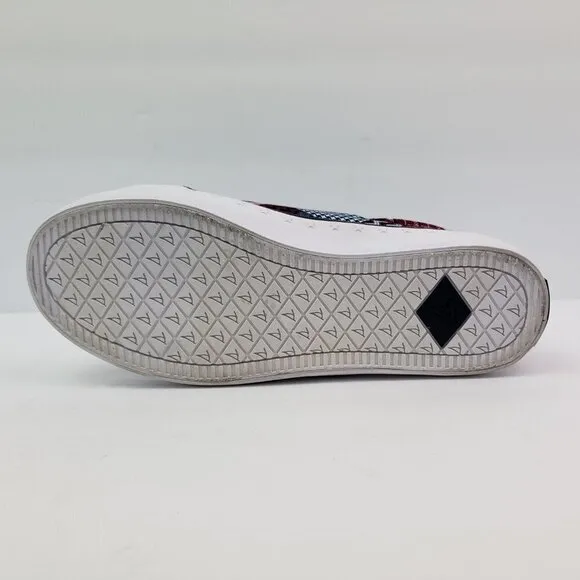 NEW Sperry Crest Vibe Madras Womens Size 6 Multi Patchwork Slip On Sneaker Shoes