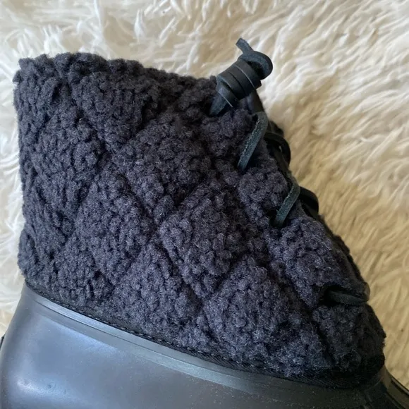 New Sperry Top-Sider Women's Saltwater Quilted Wool Rain stylish Boots Sz 8.5