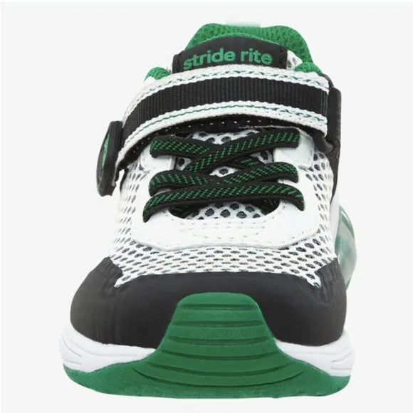 NEW Stride Rite Sizes 7-10 Toddlers Radiant Bounce Light Up Sneaker, Black Multi