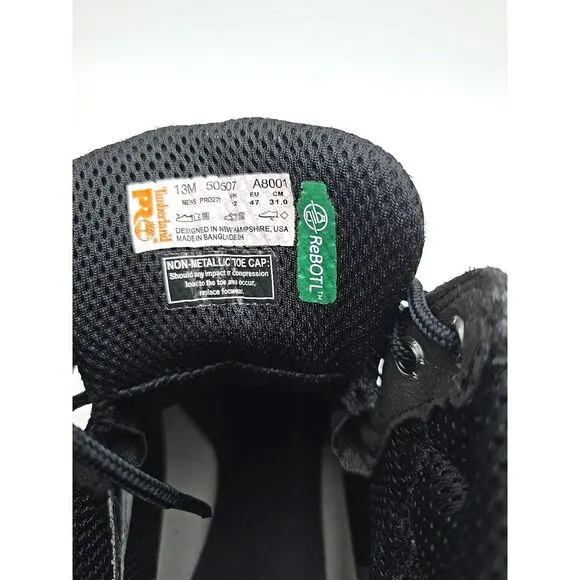 [NEW] Timberland PRO Titan 6&quot;‎  Composite Safety Toe Men's 13 W Black Boot