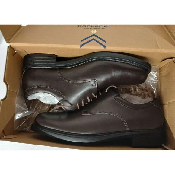 New With Box Rock Port Margin Style K1225 Dress Shoes Business Mens Sz  12W #597