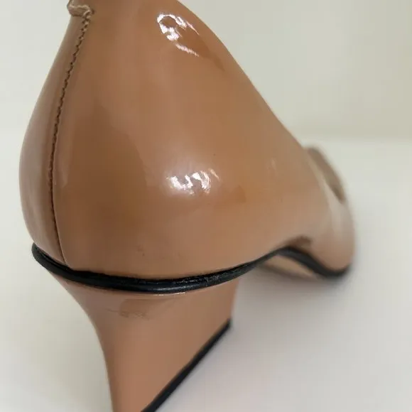 NEW without box - Dutch designer Eijk &quot;Jo&quot; patent leather camel pumps size 41