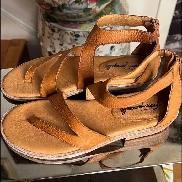 New Free People Farrah Asymmetric Sandals
