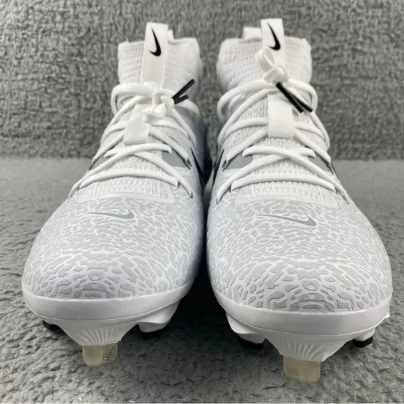 New nike alpha Huarache‎ NXT MCS Cleats Mens 8 Shoes White Black Baseball High
