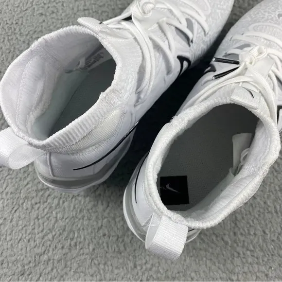 New nike alpha Huarache‎ NXT MCS Cleats Mens 8 Shoes White Black Baseball High