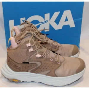 NIB Hoka One One Anacapa Mid GTX Hiking Sneaker Hiking Boots DIFL TAN Sz 10