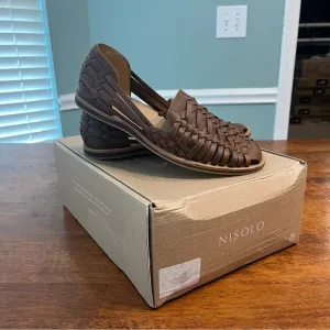 NIB men’s Nisolo Huarache sandals leather size 8.5