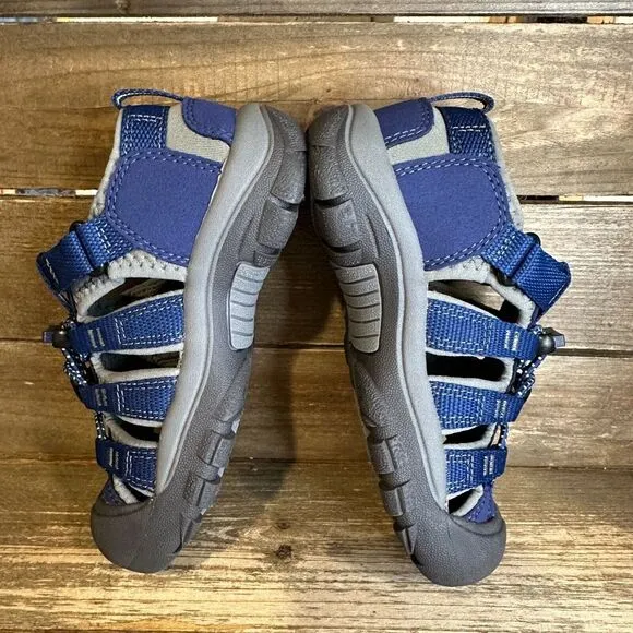 NIB New Little Kids Keen Newport H2 Blue Strappy Outdoor Shoes Sandals Size 11 C