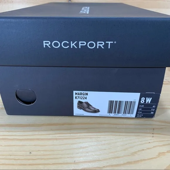 NIB Rockport Big Bucks Margin Oxford ShoesStyle # K71224Men’s 8W WIDE Black