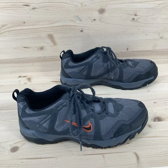 Nike ACG Men’s Size 12 All Trac Trail Gray Orange Hiking Shoes Sneakers