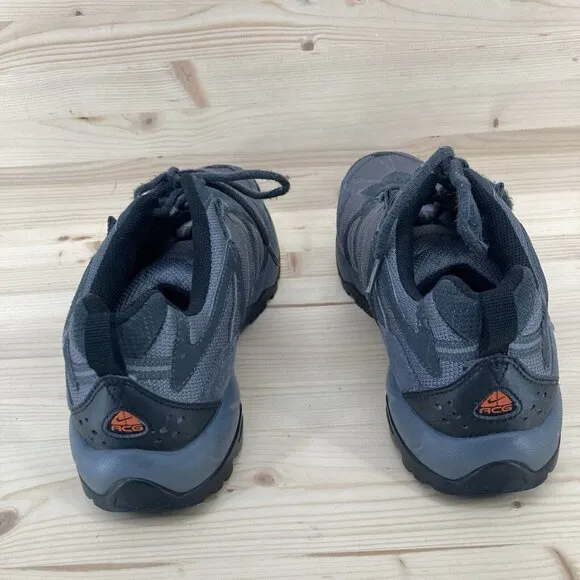 Nike ACG Men’s Size 12 All Trac Trail Gray Orange Hiking Shoes Sneakers