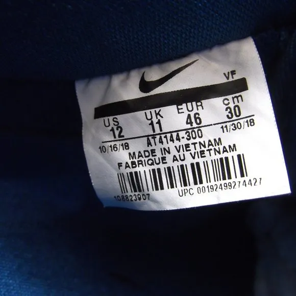nike air force 1's stained glass green abyss size 12
