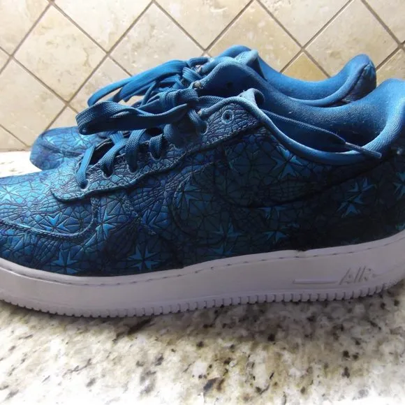nike air force 1's stained glass green abyss size 12