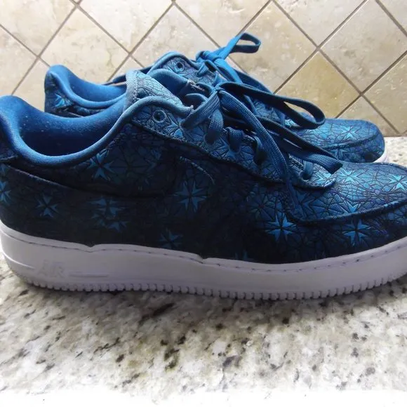 nike air force 1's stained glass green abyss size 12