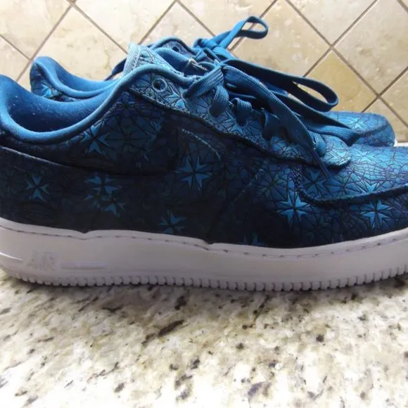 nike air force 1's stained glass green abyss size 12