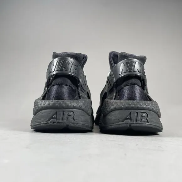 Nike Air Huarache Men’s Size 12 Triple Black Running Shoes Athletic Sneakers EUC