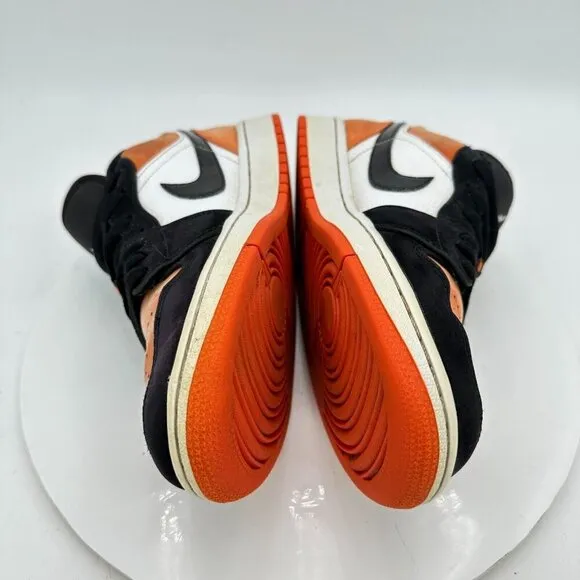 Nike Air Jordan 1 Low Shattered Backboard Men Size 8.5 553558-128 Orange Shoes