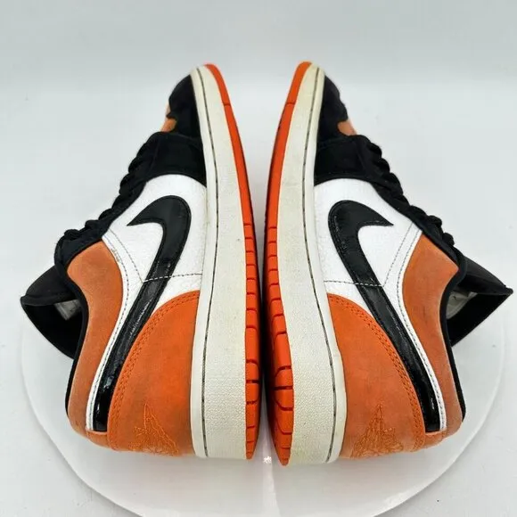 Nike Air Jordan 1 Low Shattered Backboard Men Size 8.5 553558-128 Orange Shoes