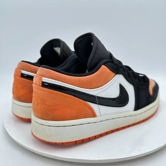 Nike Air Jordan 1 Low Shattered Backboard Men Size 8.5 553558-128 Orange Shoes