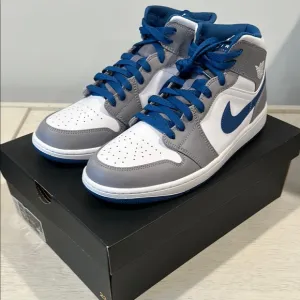 Nike Air Jordan 1 Mid Shoes - True Blue - US Men’s Size 12