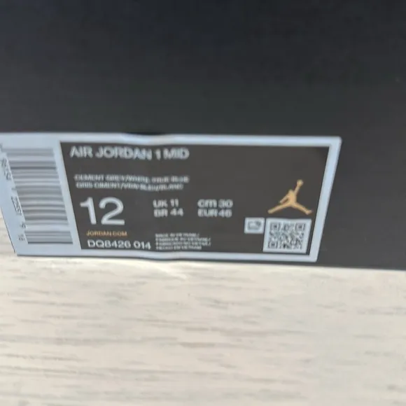 Nike Air Jordan 1 Mid Shoes - True Blue - US Men’s Size 12