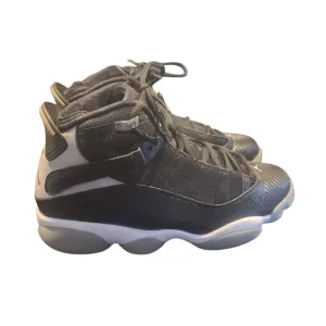 Nike Air Jordan 6 Rings 322992-004 Black Athletic Shoes Men's Size 8.5
