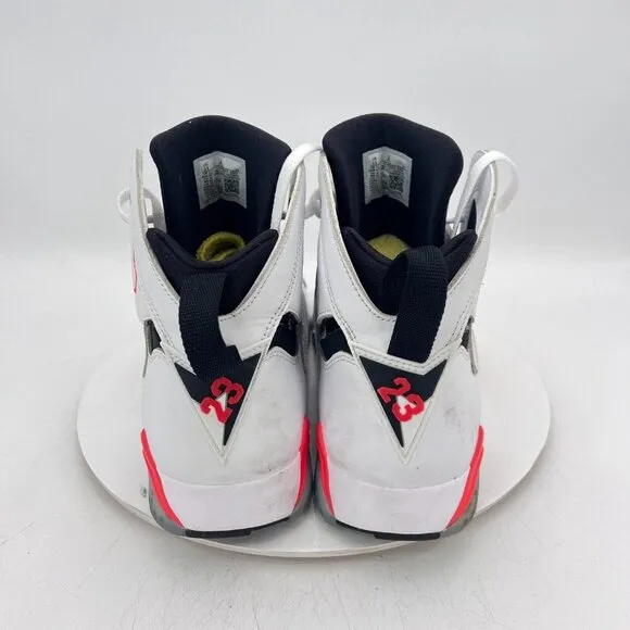Nike Air Jordan 7 Retro Men Size 13 CU9307-160 White Infrared White Black Shoes